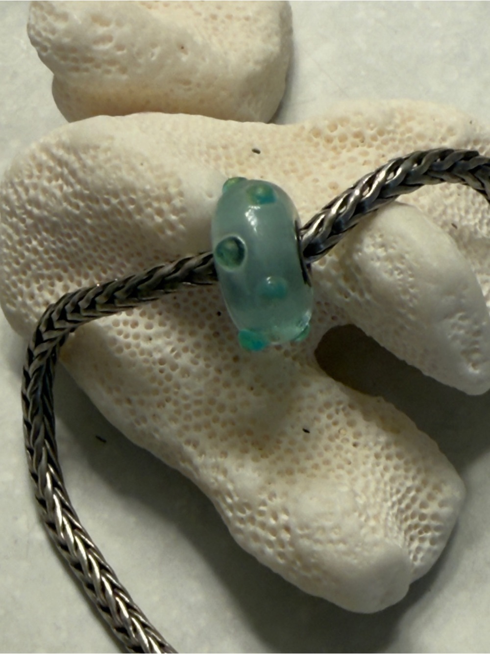 Trollbeads Blue Ice Murano Bead - Picture 3 of 5